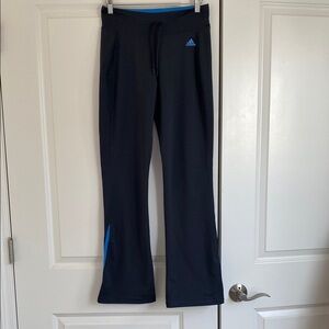Adidas Women's Navy Joggers with Blue Accents